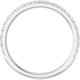 Platinum 1/3 CTW Diamond French-Set Matching Band
