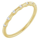 14K Yellow .06 CTW Natural Diamond Stackable Ring
