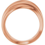 14K Rose Negative Space Ring