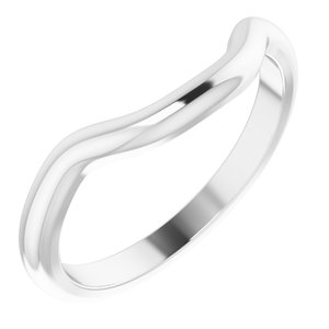 14K White Matching Band