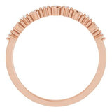 14K Rose 1/10 CTW Natural Diamond Ring