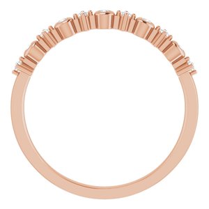 14K Rose 1/10 CTW Natural Diamond Ring