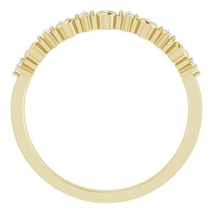 14K Yellow 1/10 CTW Natural Diamond Ring