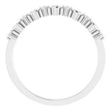 14K White 1/10 CTW Natural Diamond Ring