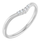 Platinum .04 CTW Natural Diamond Matching Band
