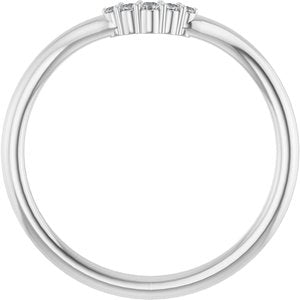 Platinum .04 CTW Natural Diamond Matching Band
