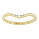14K Yellow .04 CTW Natural Diamond Matching Band