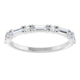 Platinum 3/8 CTW Natual Diamond Anniversary Band