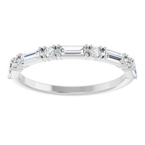 Platinum 3/8 CTW Natual Diamond Anniversary Band