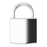 Sterling Silver Engravable Lock Pendant