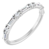 Platinum 3/8 CTW Natual Diamond Anniversary Band