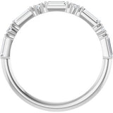 Platinum 3/8 CTW Natual Diamond Anniversary Band