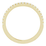 14K Yellow 1/5 CTW Natural Diamond French-Set Matching Band