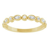 14K Yellow 1/5 CTW Natural Diamond Anniversary Band