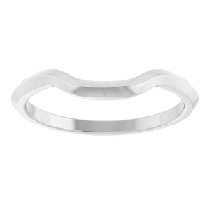 14K White Matching Band