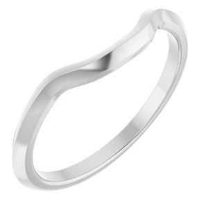 14K White Matching Band