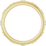 14K Yellow .06 CTW Natural Diamond Eternity Band Size 6