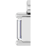 Platinum .06 CT Natural Diamond Dangle