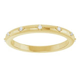 14K Yellow .06 CTW Natural Diamond Eternity Band Size 6