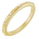 14K Yellow .06 CTW Natural Diamond Eternity Band Size 6
