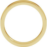 14K Yellow 4 mm Comfort-Fit Flat Band Size 6