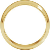22K Yellow 7 mm Half Round Band Size 9