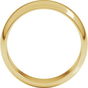 22K Yellow 7 mm Half Round Band Size 9