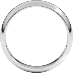 Sterling Silver 5 mm Half Round Band Size 18