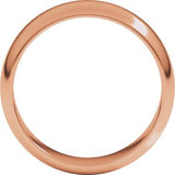 10K Rose 6 mm Half Round Band Size 11.5