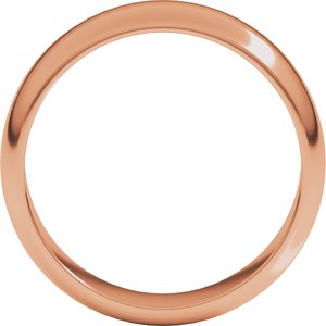 10K Rose 6 mm Half Round Band Size 11.5