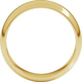 14K Yellow 6.5 mm Half Round Band Size 12.5