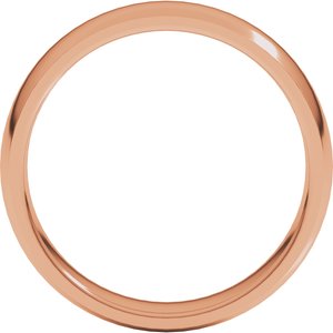 10K Rose 5 mm Lightweight Comfort-Fit Half Round Band Size 10.5