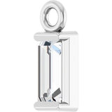 14K White 1/8 CT Natural Diamond Dangle