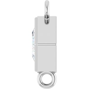 Platinum 1/6 CT Natural Diamond Link