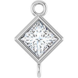 Platinum 1/6 CT Natural Diamond Link