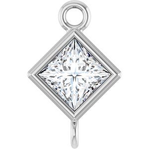Platinum 1/6 CT Natural Diamond Link