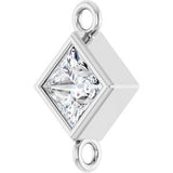 Platinum 1/6 CT Natural Diamond Link