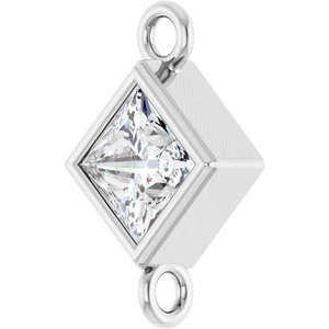 Platinum 1/6 CT Natural Diamond Link