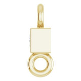 14K Yellow .025 CT Natural Diamond Link