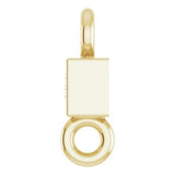 14K Yellow .035 CT Natural Diamond Link