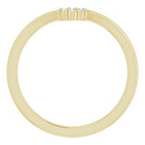 14K Yellow .03 CTW Natural Diamond Matching Band