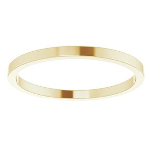 14K Yellow 1.5 mm Flat Band Size 3.5