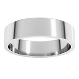 Platinum 5 mm Flat Band Size 14.5