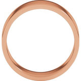 10K Rose 8 mm Flat Band Size 11