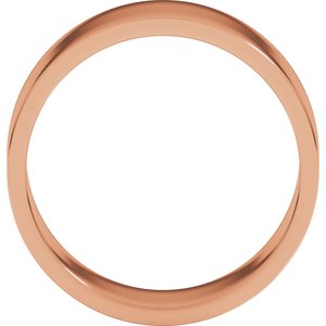 10K Rose 8 mm Flat Band Size 11