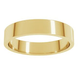 14K Yellow 4 mm Flat Band Size 18.5