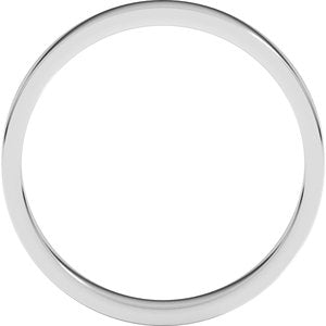 Platinum 3 mm Flat Band Size 14