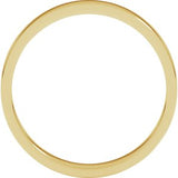 14K Yellow 3 mm Flat Band Size 18.5