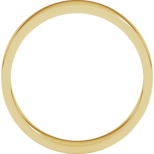 14K Yellow 4 mm Flat Band Size 18.5