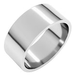 Sterling Silver 8 mm Flat Band Size 16